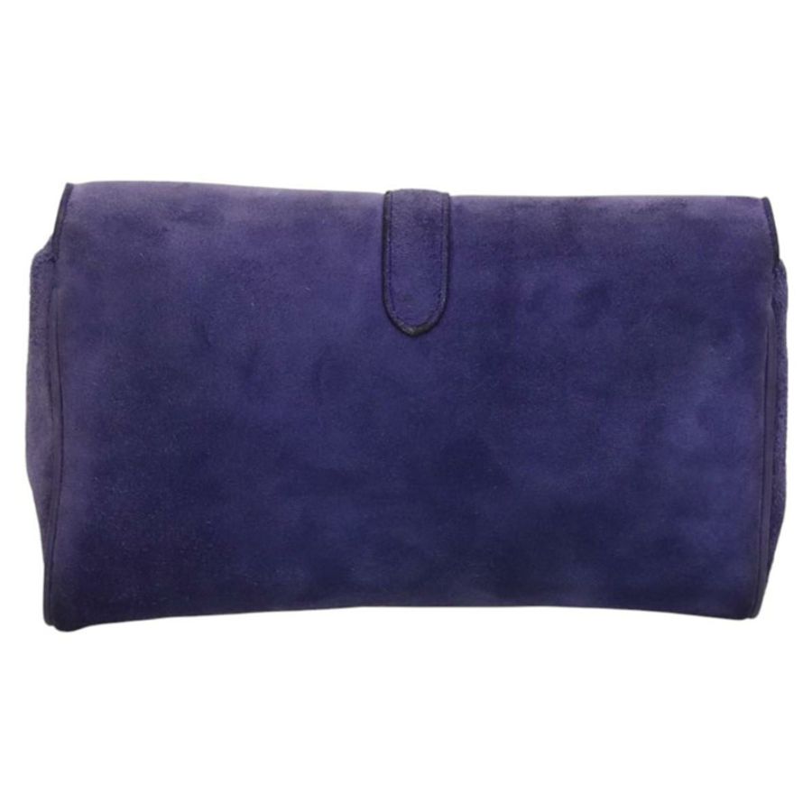 【日本直送】CELINE 紫色麂皮鏈單肩包 正品 BA1516-1