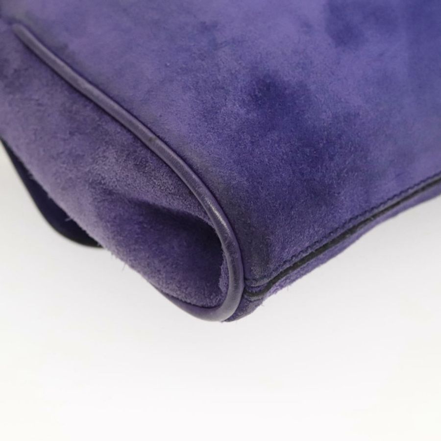 【日本直送】CELINE 紫色麂皮鏈單肩包 正品 BA1516-15
