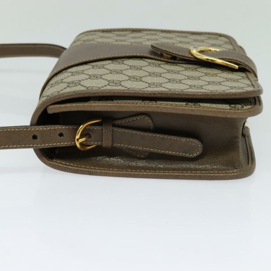 【日本直送】GUCCI GG Supreme 單肩包 PVC 米色 金色 正品 BA1492-2