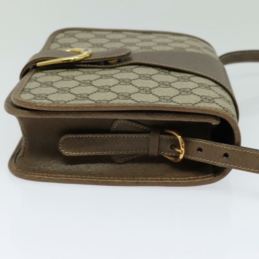 【日本直送】GUCCI GG Supreme 單肩包 PVC 米色 金色 正品 BA1492-3