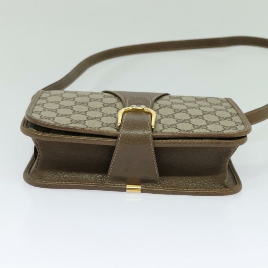 【日本直送】GUCCI GG Supreme 單肩包 PVC 米色 金色 正品 BA1492-4