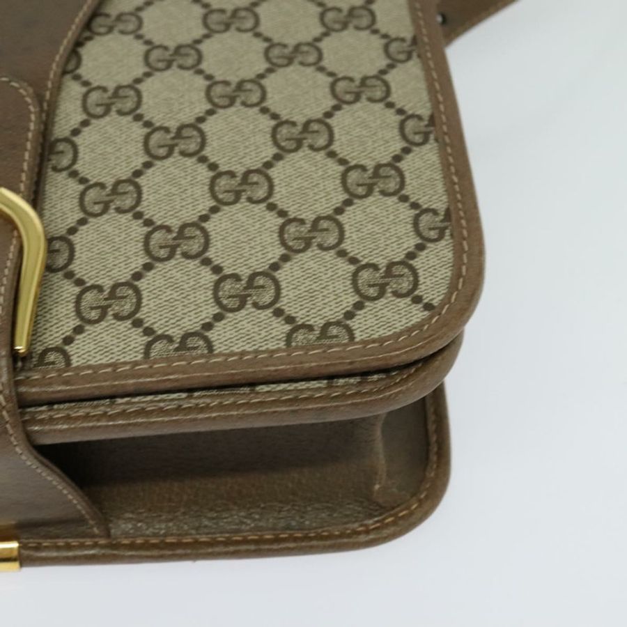 【日本直送】GUCCI GG Supreme 單肩包 PVC 米色 金色 正品 BA1492-14