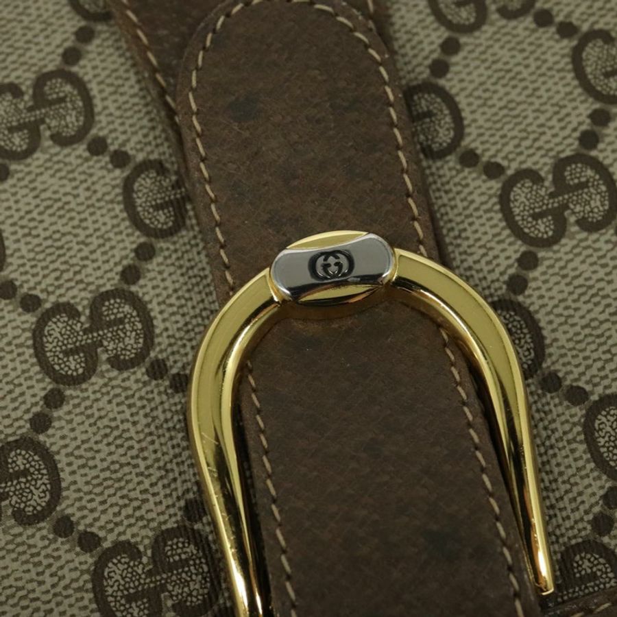 【日本直送】GUCCI GG Supreme 單肩包 PVC 米色 金色 正品 BA1492-17