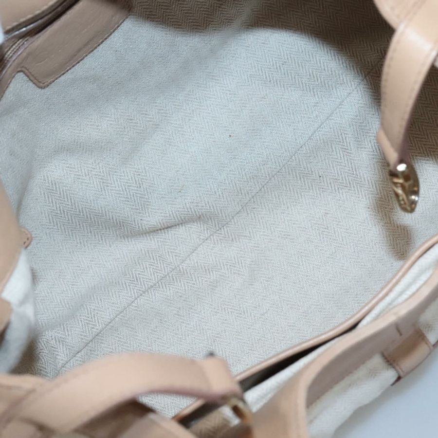 【日本直送】寶格麗 Chandra 手提包 帆布 米色 正品 BA1524-10