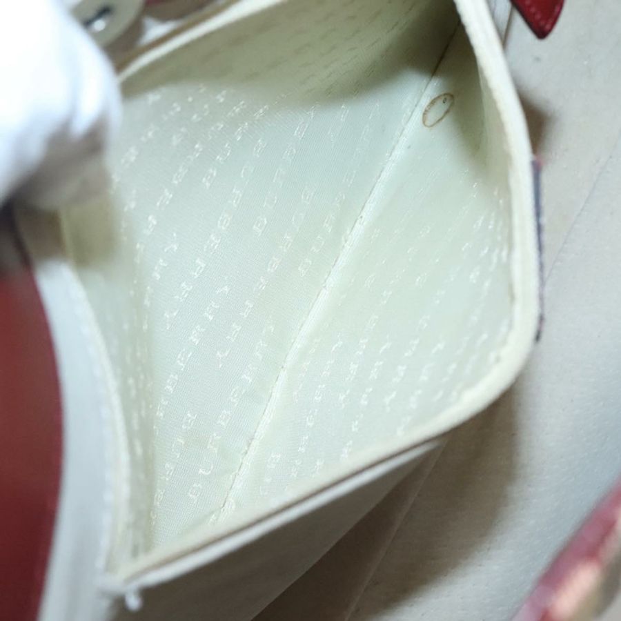 【日本直送】BURBERRY Nova 格紋單肩包 PVC 米色 銀色 正品 BA1379-18