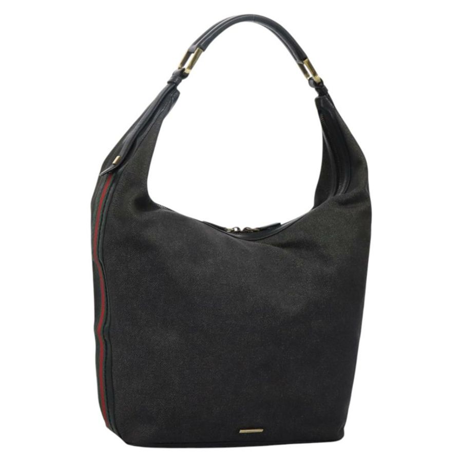 【日本直送】GUCCI Web Sherry Line 單肩包 牛仔布 黑色 紅色 綠色 73884 正品 am8160-0