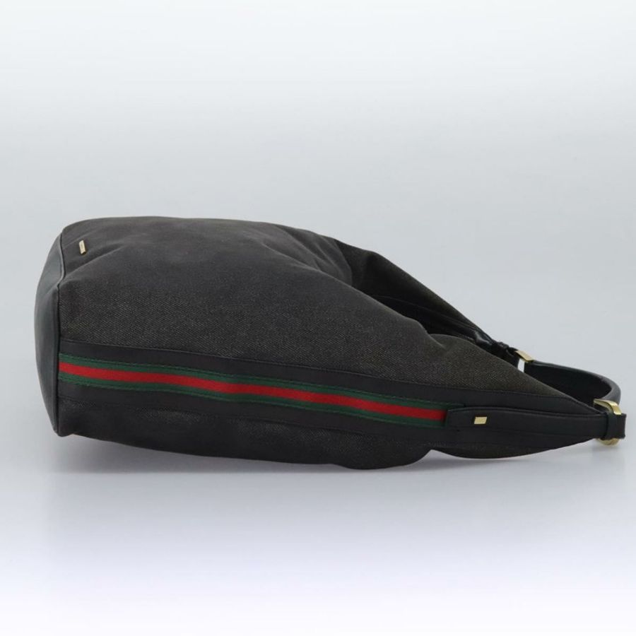 【日本直送】GUCCI Web Sherry Line 單肩包 牛仔布 黑色 紅色 綠色 73884 正品 am8160-3