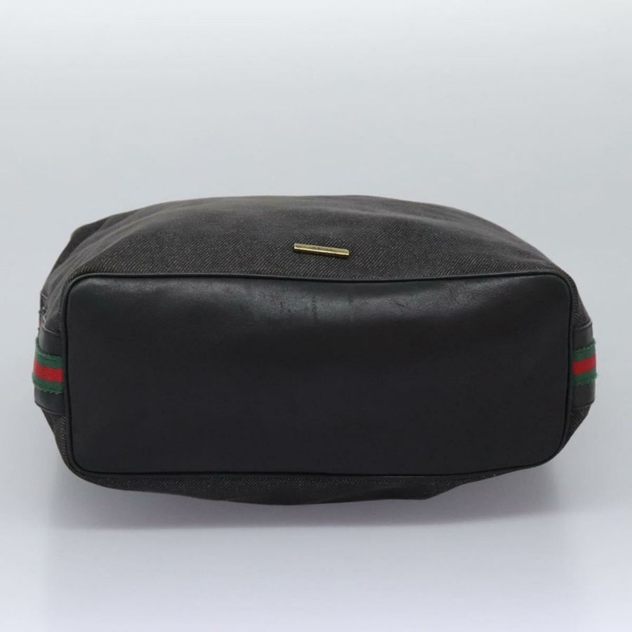【日本直送】GUCCI Web Sherry Line 單肩包 牛仔布 黑色 紅色 綠色 73884 正品 am8160-4
