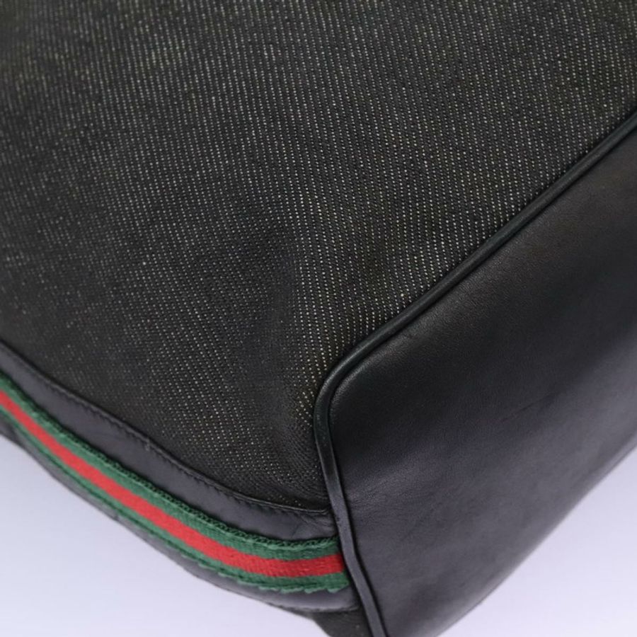 【日本直送】GUCCI Web Sherry Line 單肩包 牛仔布 黑色 紅色 綠色 73884 正品 am8160-8