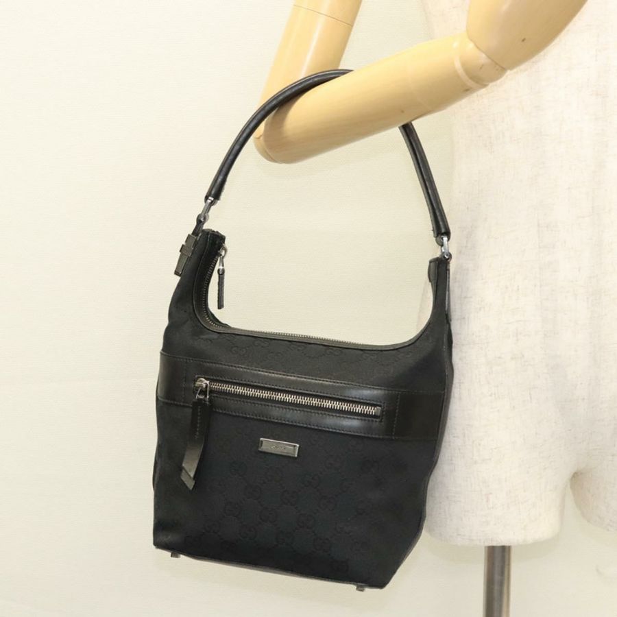 【日本直送】GUCCI GG帆布肩背包 黑色 001 4299 正品 am8054-24