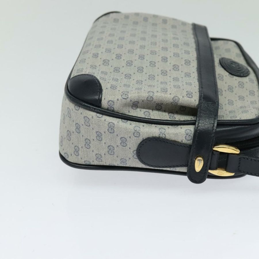 【日本直送】GUCCI Micro GG Supreme 單肩包 PVC 海軍藍/金色 007 084 0092 正品 BA1057-3