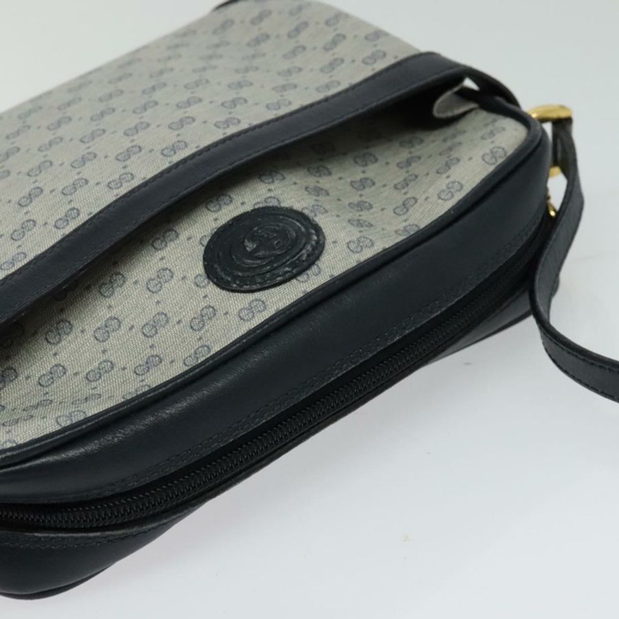 【日本直送】GUCCI Micro GG Supreme 單肩包 PVC 海軍藍/金色 007 084 0092 正品 BA1057-5