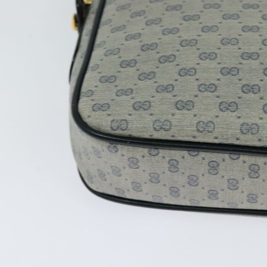 【日本直送】GUCCI Micro GG Supreme 單肩包 PVC 海軍藍/金色 007 084 0092 正品 BA1057-15