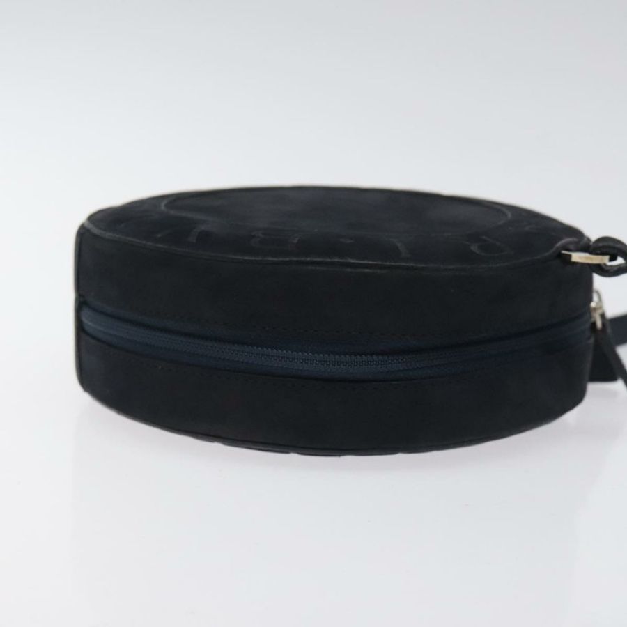 【日本直送】寶格麗 (BVLGARI) 麂皮肩背包,海軍藍銀色,正品 bs24625-2