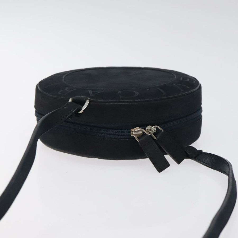 【日本直送】寶格麗 (BVLGARI) 麂皮肩背包,海軍藍銀色,正品 bs24625-5
