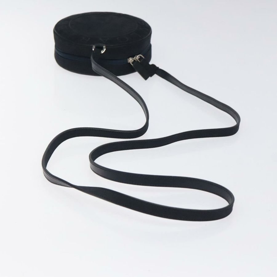 【日本直送】寶格麗 (BVLGARI) 麂皮肩背包,海軍藍銀色,正品 bs24625-6