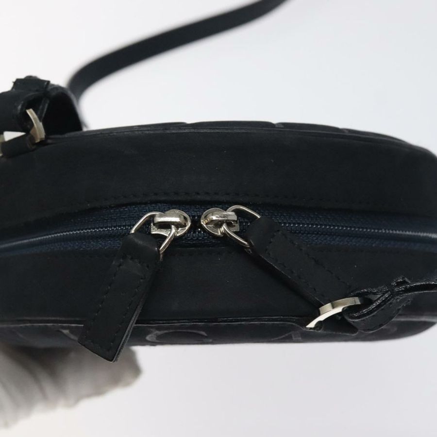 【日本直送】寶格麗 (BVLGARI) 麂皮肩背包,海軍藍銀色,正品 bs24625-9