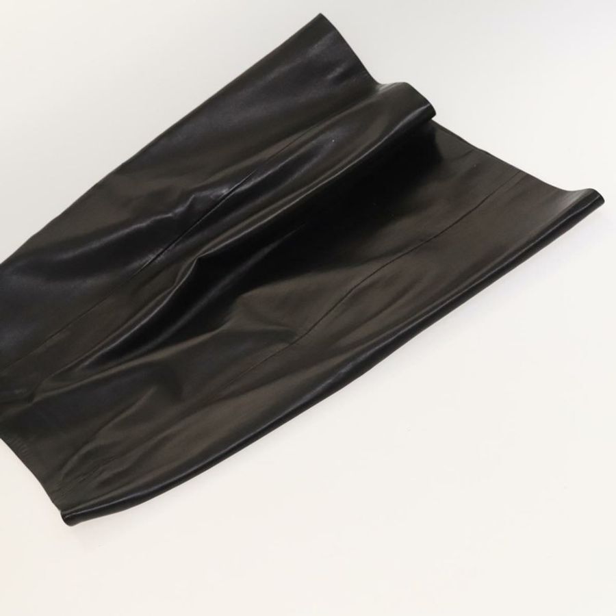 【日本直送】Christian Dior 黑色羊皮半身裙 正品 am8156-4