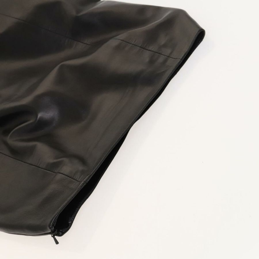 【日本直送】Christian Dior 黑色羊皮半身裙 正品 am8156-5