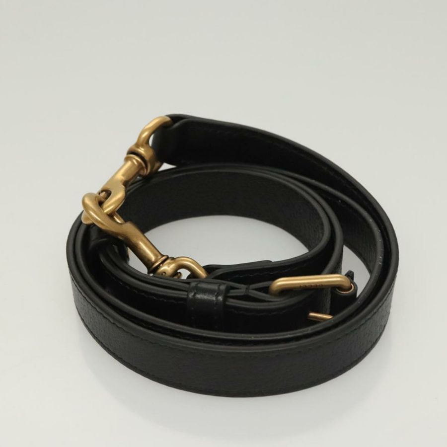 【日本直送】GUCCI Adidas聯名單肩包，皮革材質，黑色金色，正品 bs24542-22
