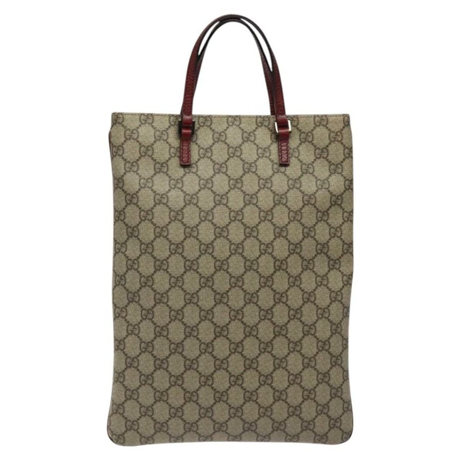【日本直送】GUCCI GG Supreme 手提包 PVC 皮革 米色 117551 正品 yk17910-1