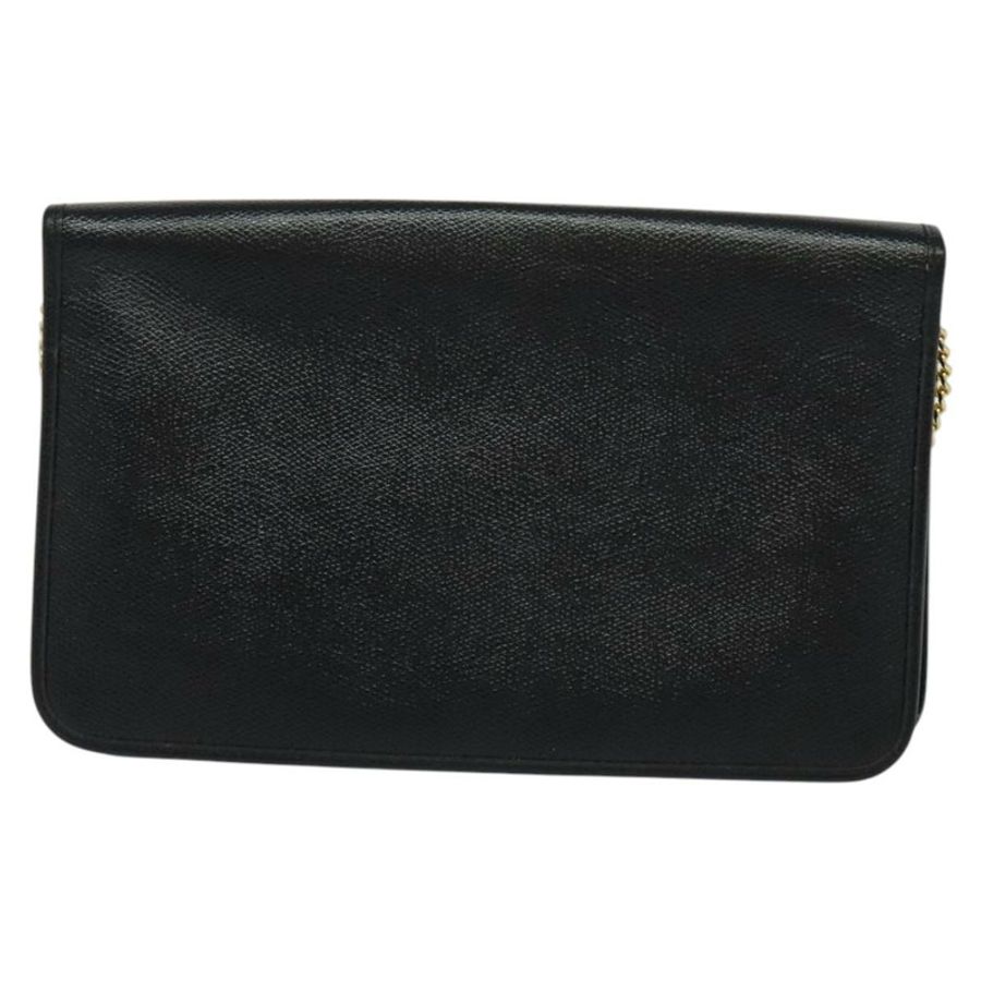【日本直送】Christian Dior 鏈條肩背包 皮革 海軍藍 金色 正品 119333-1