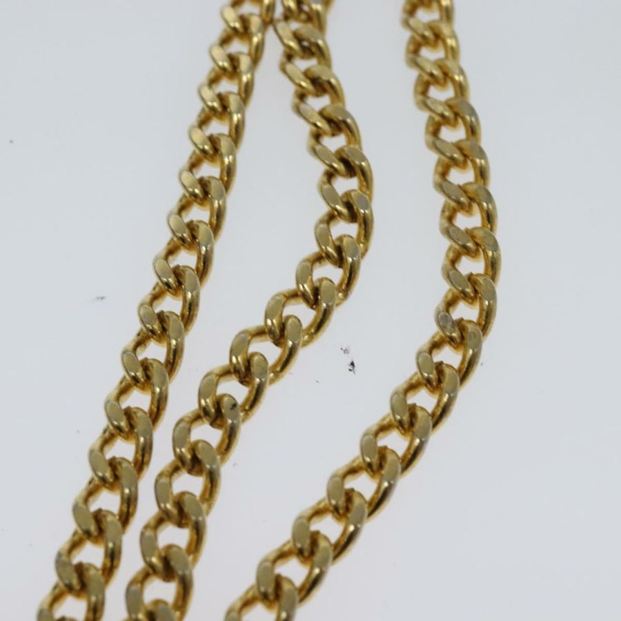 【日本直送】Christian Dior 鏈條肩背包 皮革 海軍藍 金色 正品 119333-7
