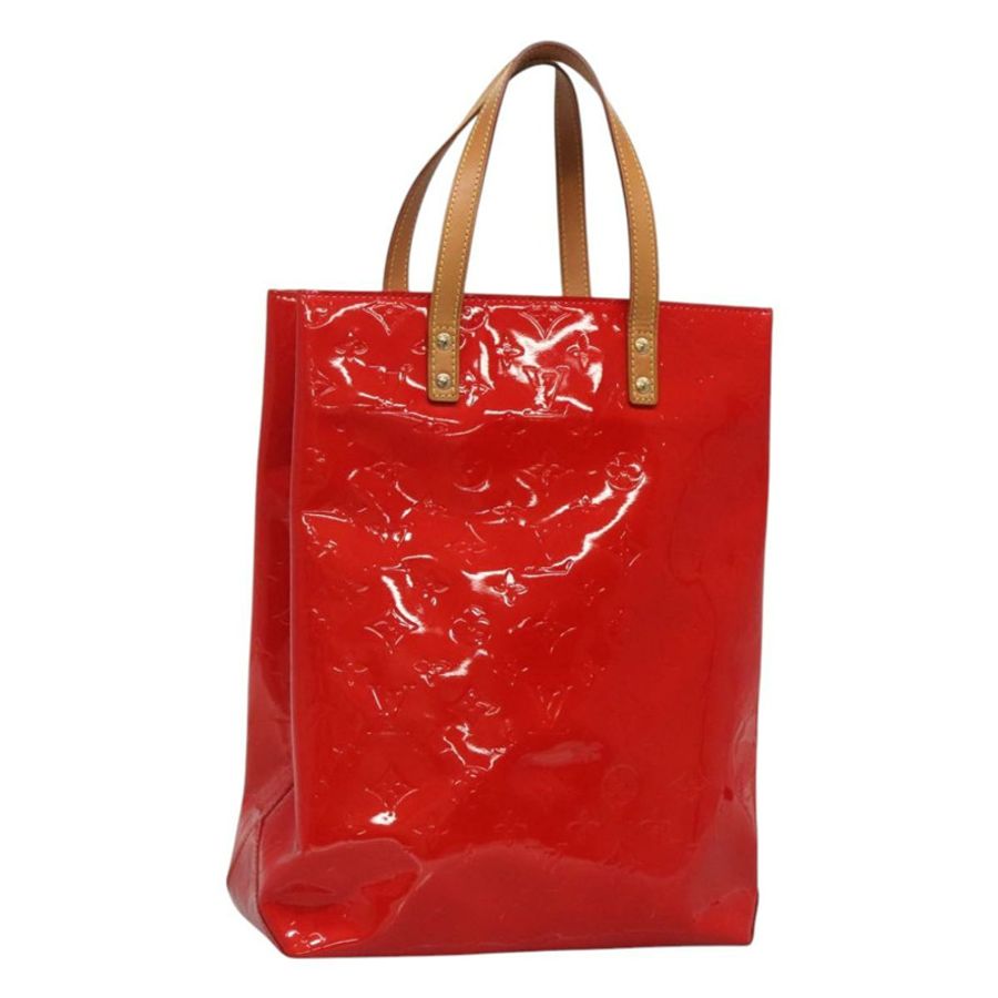 【日本直送】路易威登 Monogram Vernis Reade MM 手提包 紅色 M91086 LV 正品 120159-0