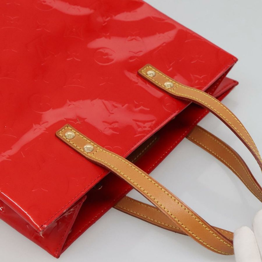 【日本直送】路易威登 Monogram Vernis Reade MM 手提包 紅色 M91086 LV 正品 120159-5