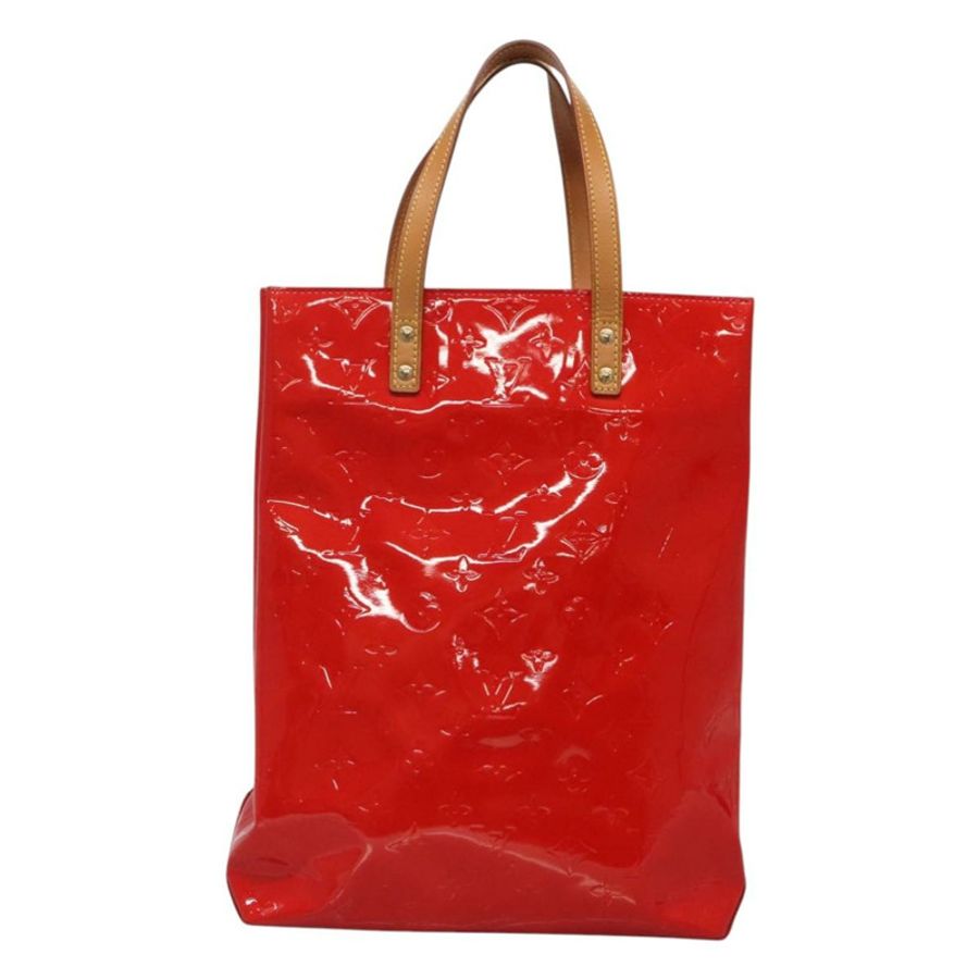 【日本直送】路易威登 Monogram Vernis Reade MM 手提包 紅色 M91086 LV 正品 120159-12