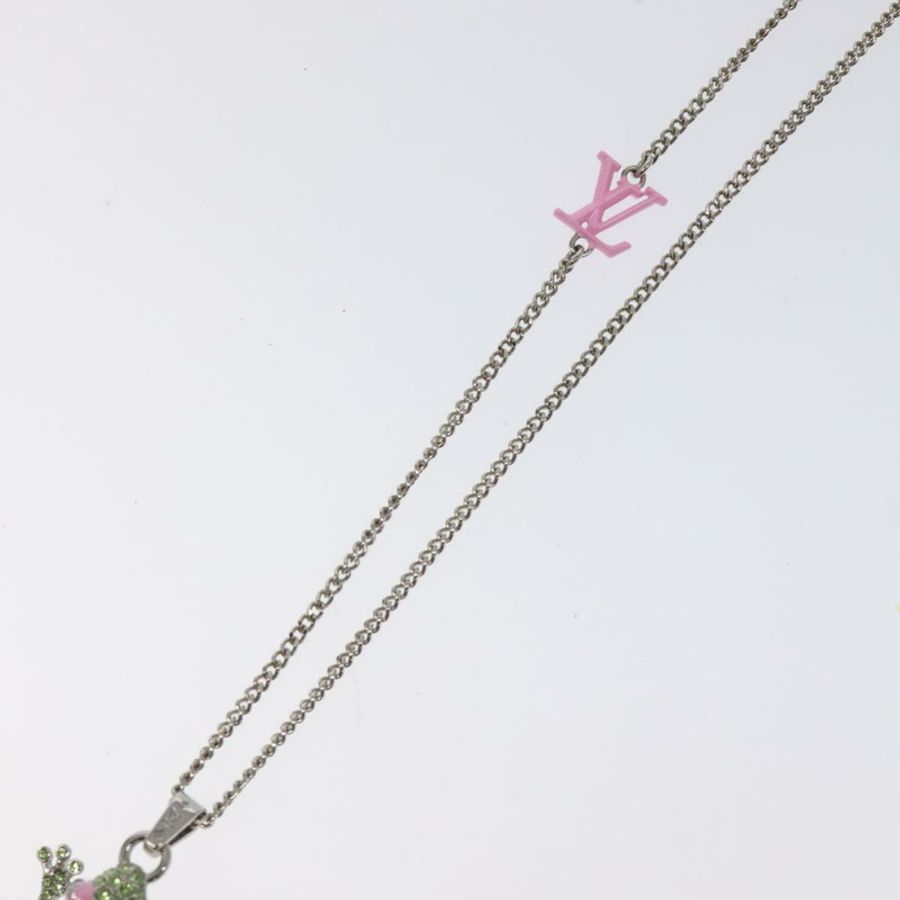 【日本直送】路易威登 Collier LV Crazy Animals 青蛙項鍊 銀色 MP3390 正品 118462-3