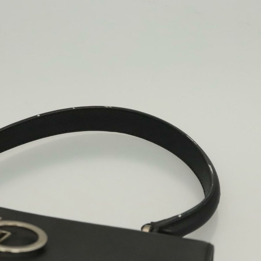 【日本直送】Salvatore Ferragamo Gancini 手提包 皮革 黑色 銀色 正品 119734-7