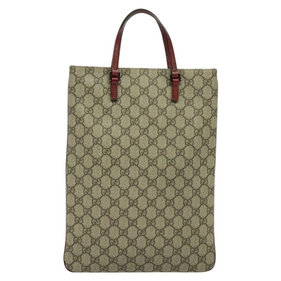 【日本直送】GUCCI GG Supreme 手提包 PVC 米色 銀色 117551 正品 119722-1