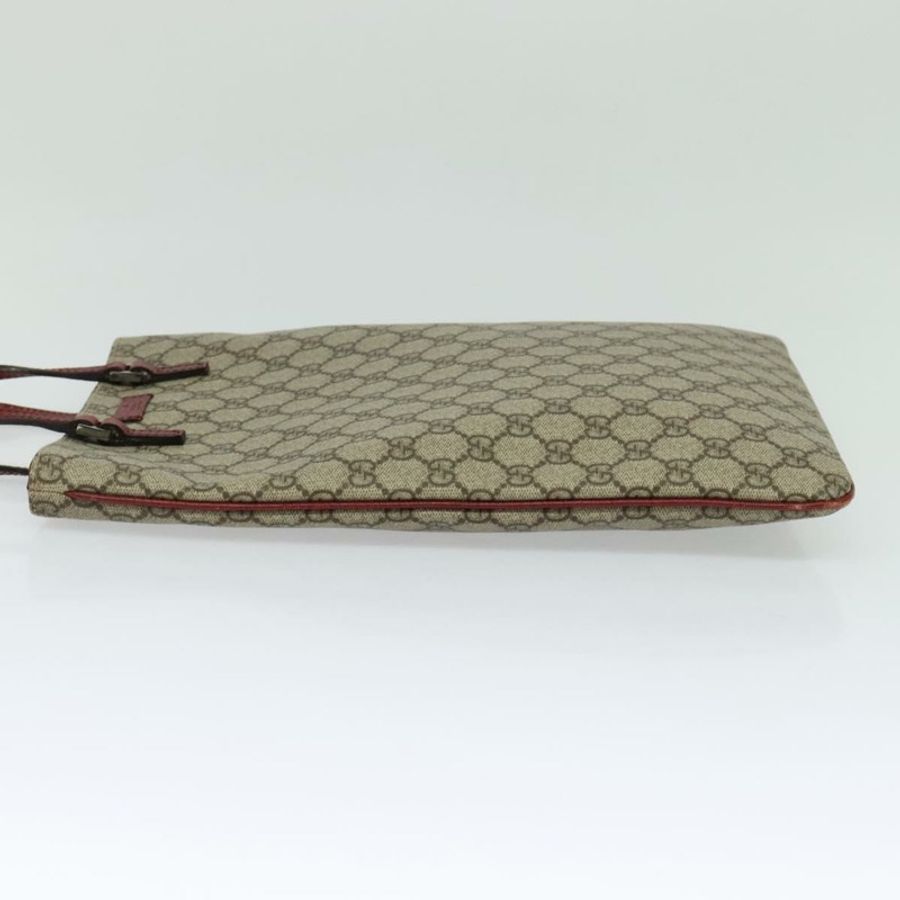 【日本直送】GUCCI GG Supreme 手提包 PVC 米色 銀色 117551 正品 119722-2
