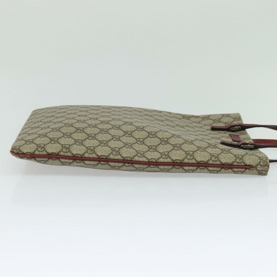 【日本直送】GUCCI GG Supreme 手提包 PVC 米色 銀色 117551 正品 119722-3