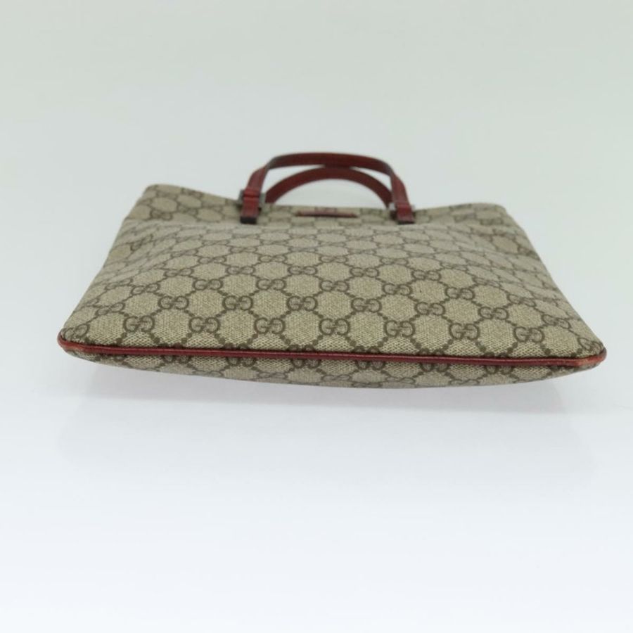 【日本直送】GUCCI GG Supreme 手提包 PVC 米色 銀色 117551 正品 119722-4