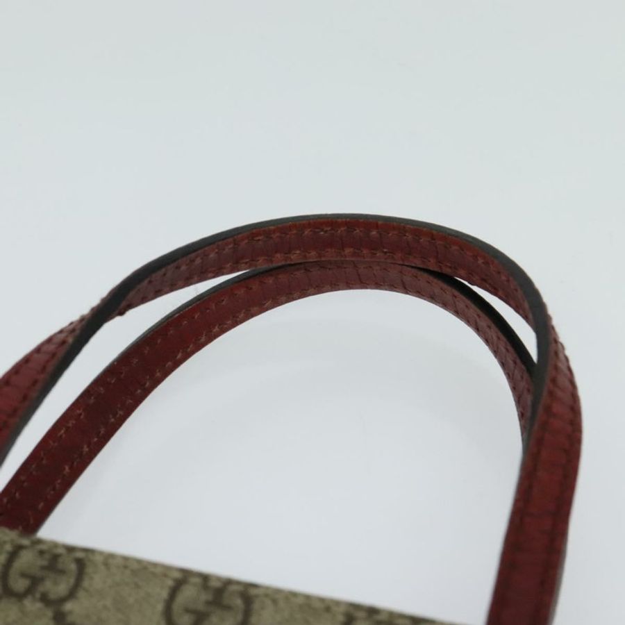 【日本直送】GUCCI GG Supreme 手提包 PVC 米色 銀色 117551 正品 119722-7