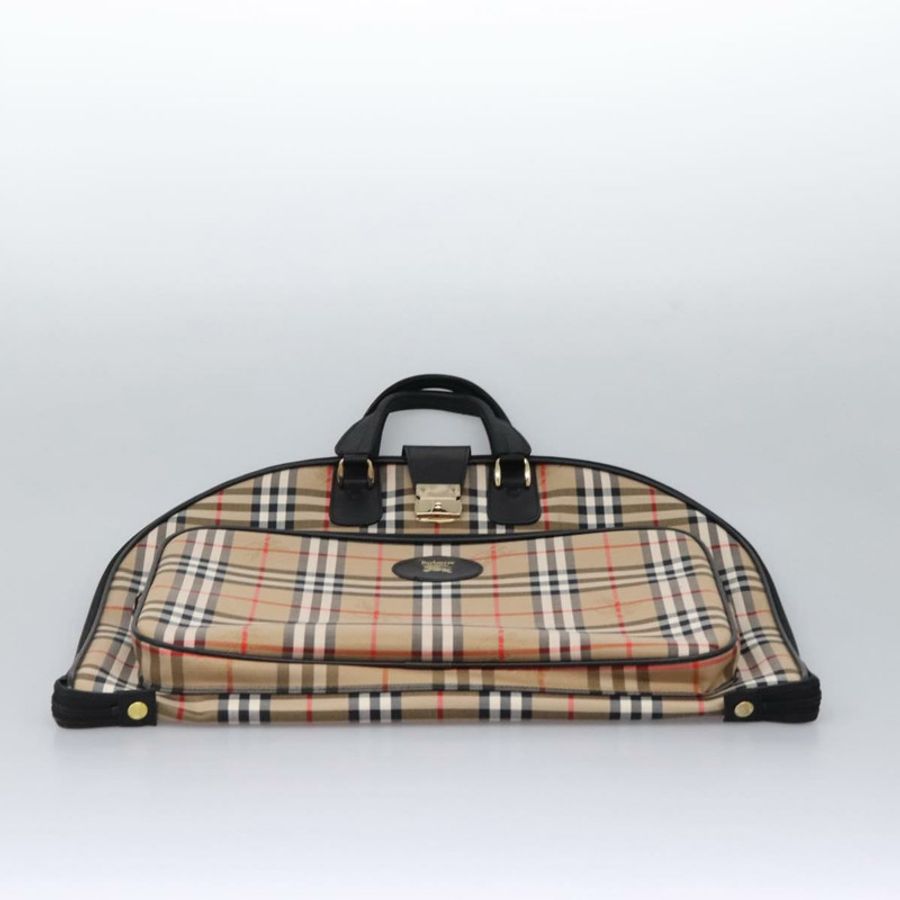 【日本直送】Burberrys Nova 格紋帆布服裝罩 米色 金色 正品 119821-4