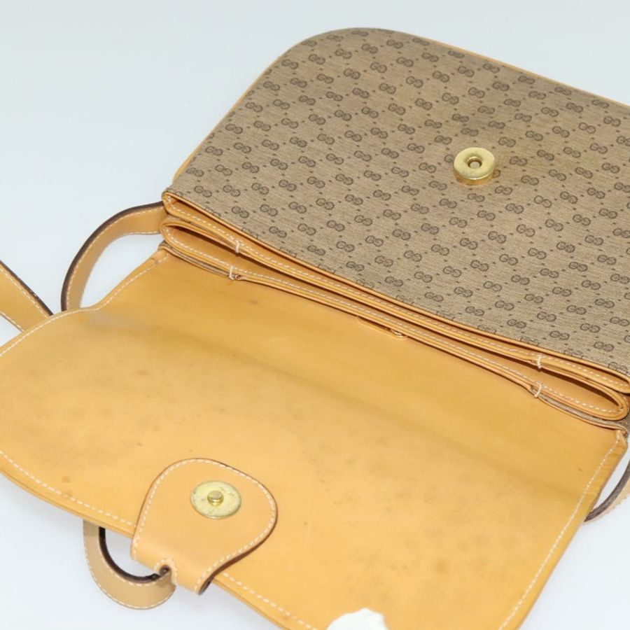 【日本直送】GUCCI Micro GG Supreme 單肩包 PVC 米色 金色 001 406 1780 正品 th5863-8