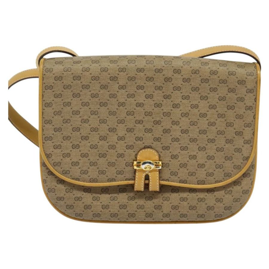 【日本直送】GUCCI Micro GG Supreme 單肩包 PVC 米色 金色 001 406 1780 正品 th5863-12