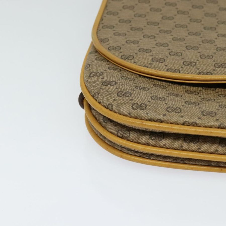 【日本直送】GUCCI Micro GG Supreme 單肩包 PVC 米色 金色 001 406 1780 正品 th5863-13