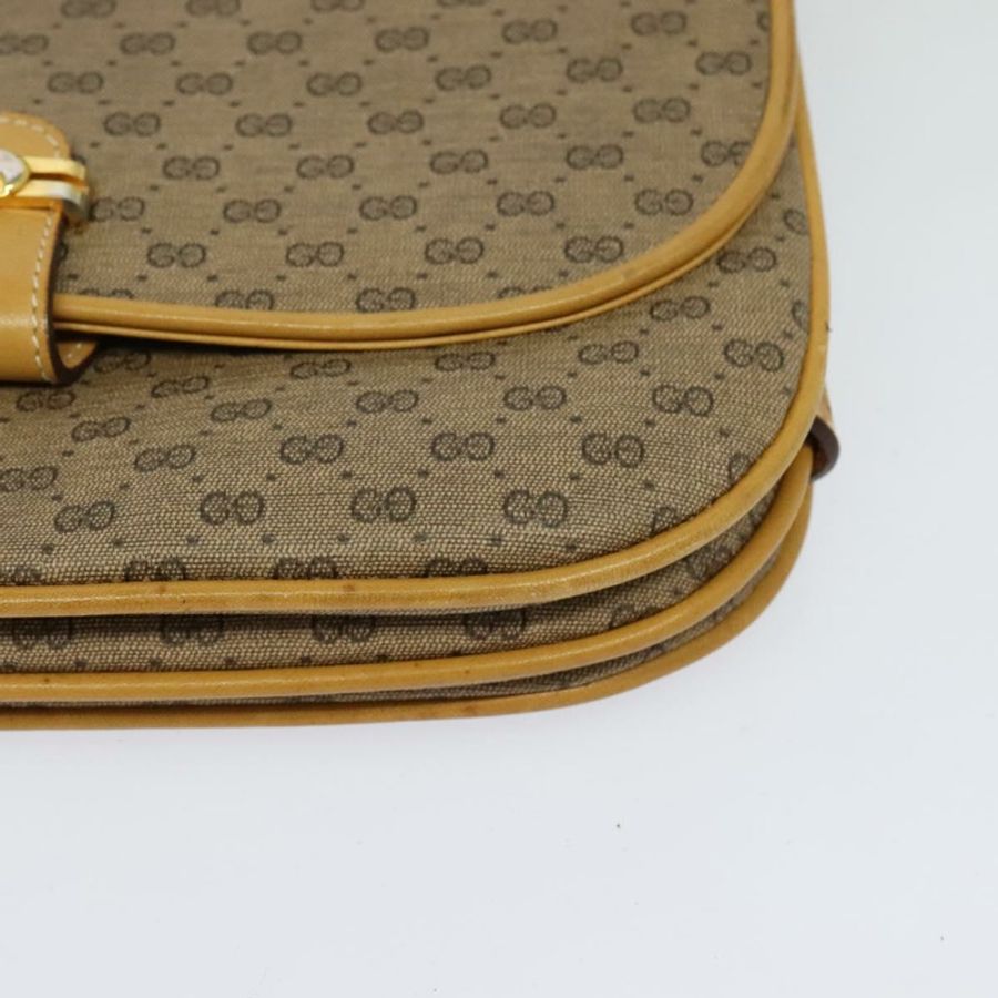 【日本直送】GUCCI Micro GG Supreme 單肩包 PVC 米色 金色 001 406 1780 正品 th5863-14