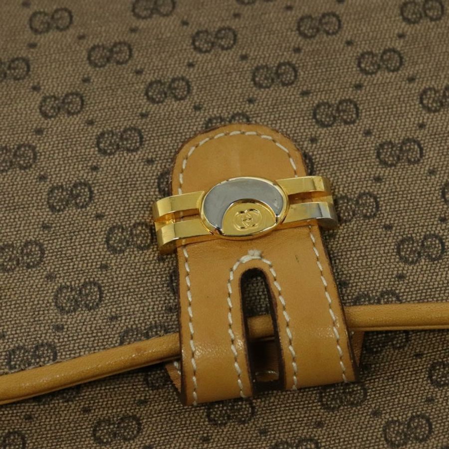 【日本直送】GUCCI Micro GG Supreme 單肩包 PVC 米色 金色 001 406 1780 正品 th5863-17