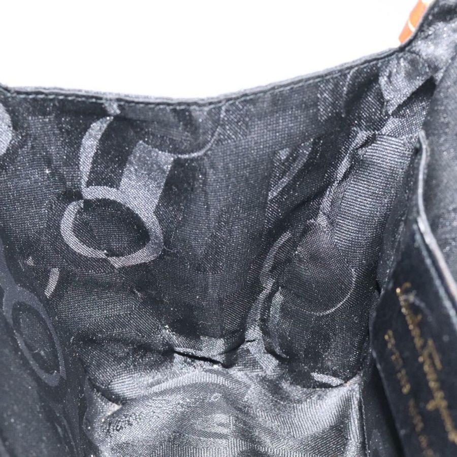 【日本直送】Salvatore Ferragamo Gancini 手提包 皮革 白色 金色 正品 119098-18