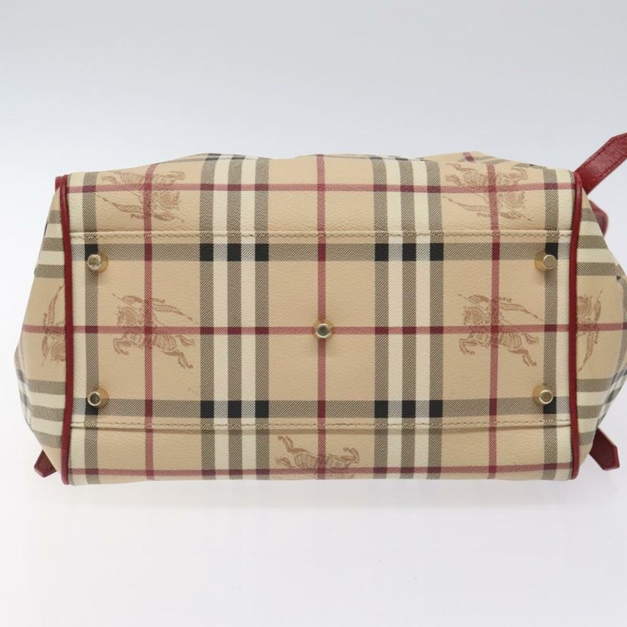 【日本直送】BURBERRY Nova 格紋肩背包 PVC 米色 金色 正品 119050-4