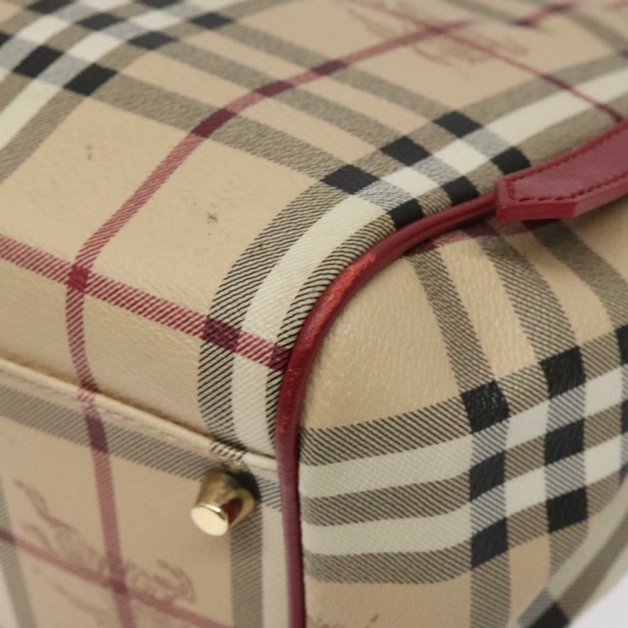 【日本直送】BURBERRY Nova 格紋肩背包 PVC 米色 金色 正品 119050-8