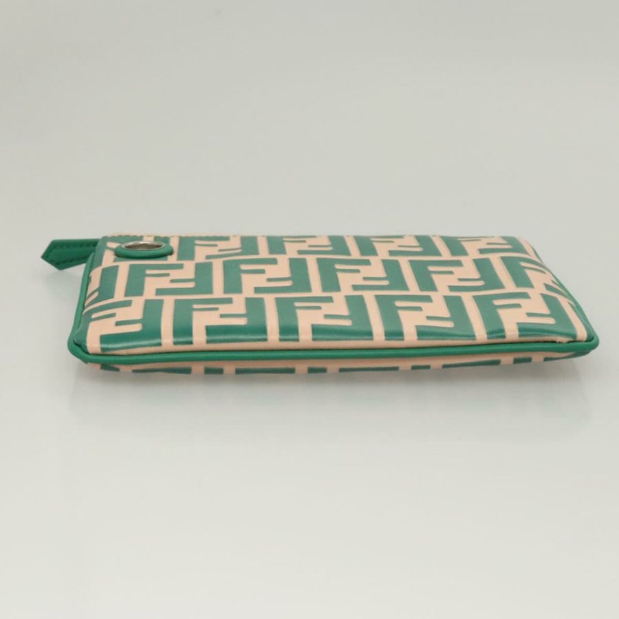 【日本直送】FENDI Zucca帆布三層手拿包 黑色 棕色 紅色 正品 ac3770-15