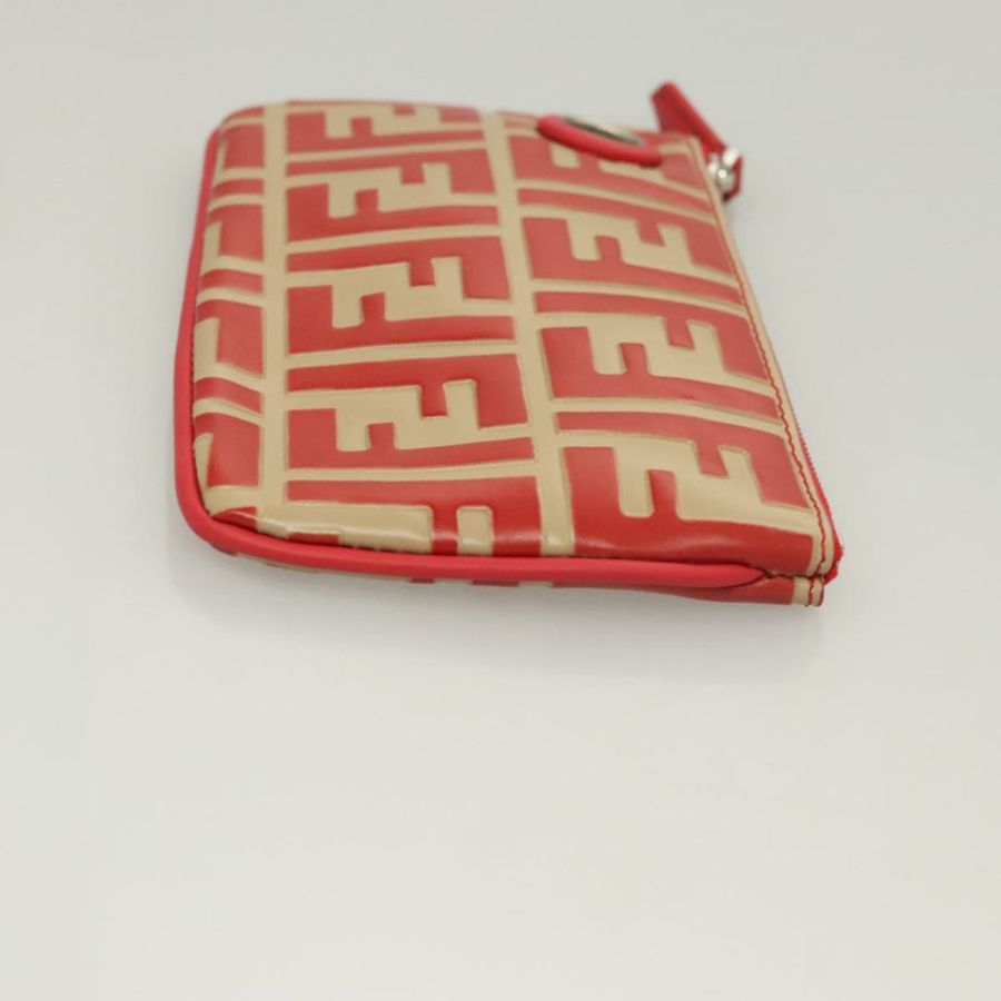 【日本直送】FENDI Zucca帆布三層手拿包 黑色 棕色 紅色 正品 ac3770-20
