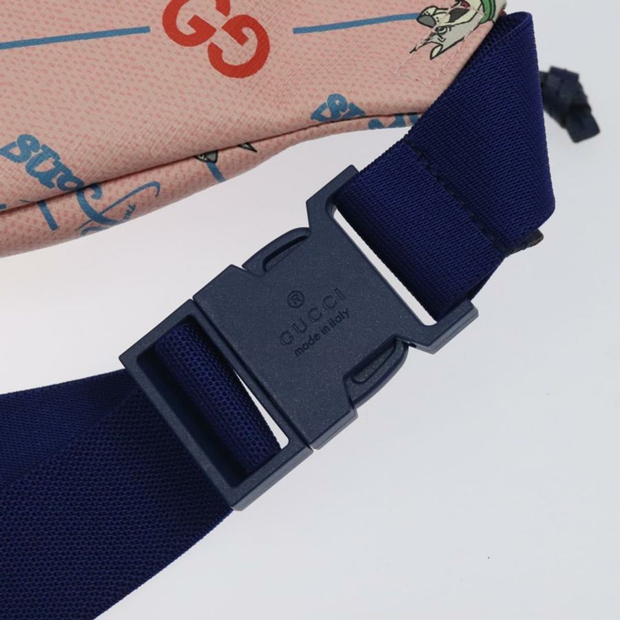 【日本直送】GUCCI THE Jetsons 兒童斜背包 PVC 皮革 粉紅色 502095 正品 120466-16