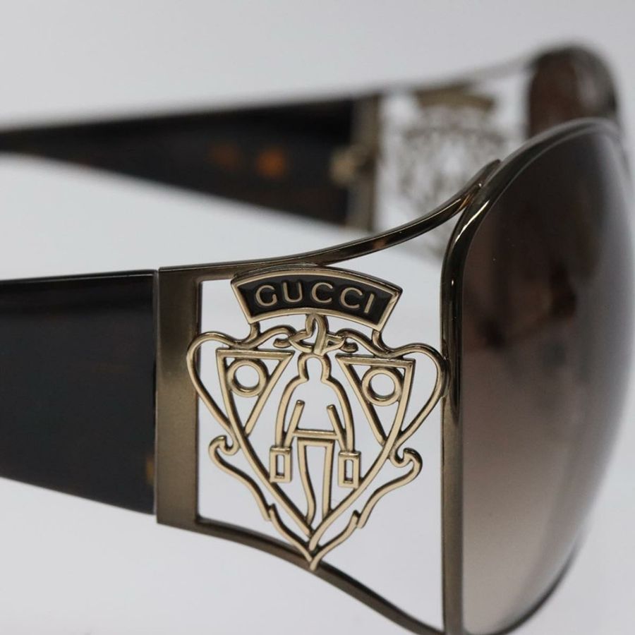 【日本直送】GUCCI 太陽眼鏡 塑膠 棕色 Auth am8201-7